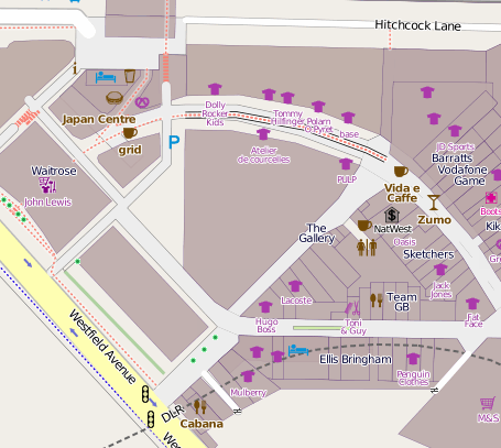 Map of Westfield London Shopping Centre - Google My Maps