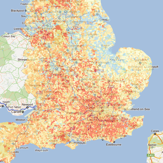 Modal Council Tax Bands in England O.O'Brien