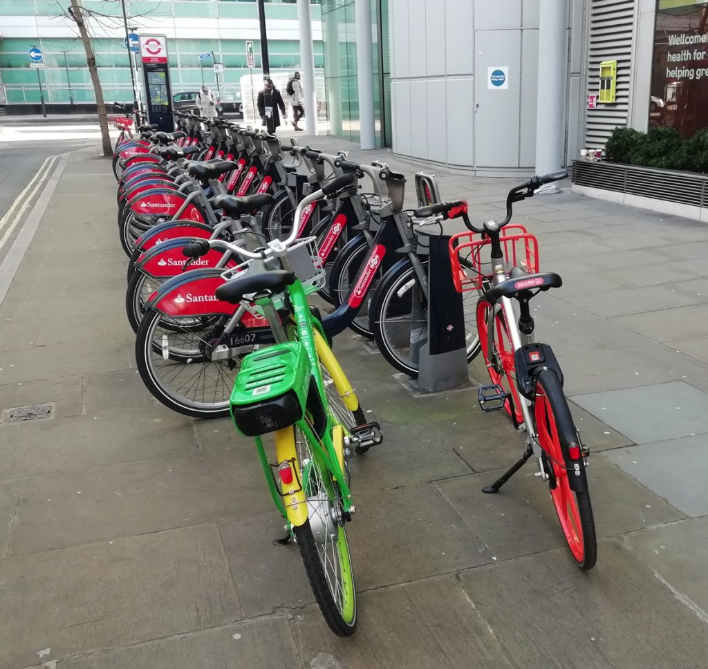 Santander bike stands hot sale