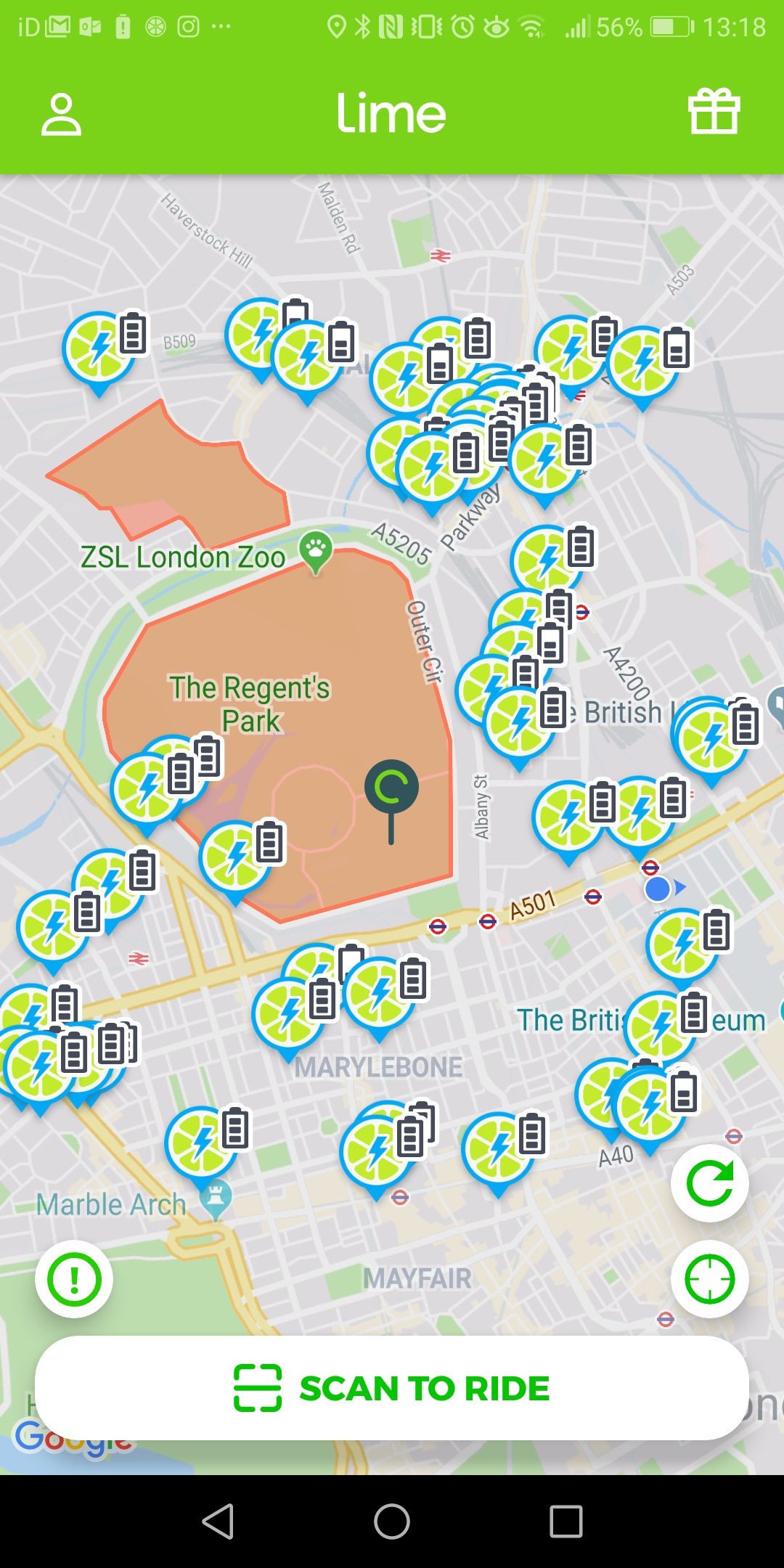 lime bikes app