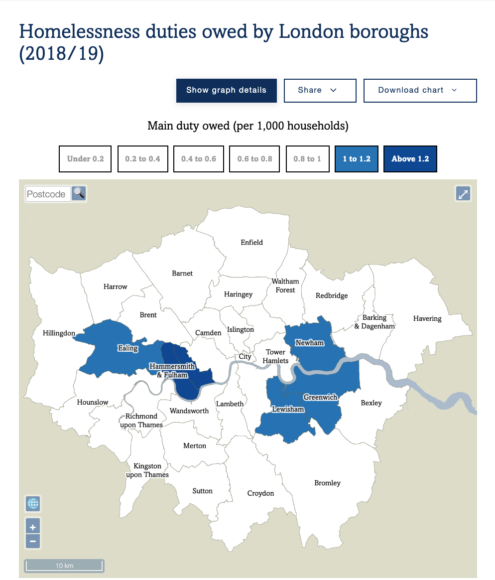 Greater London Authority Boroughs Administration Wall Map Folded Standard Paper Geography Maps 0591