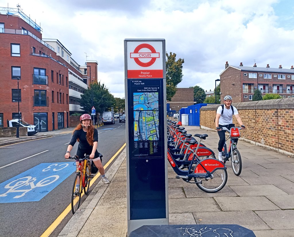 Docked store bike share